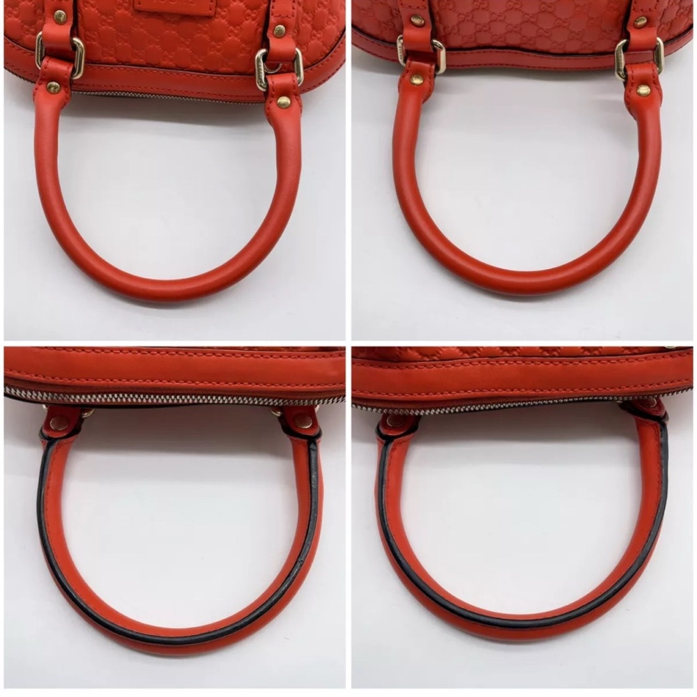 Authentic Gucci GG Micro Shimmer Orange  Mini Handbag 2way CrossbodyBag - Picture 13 of 17